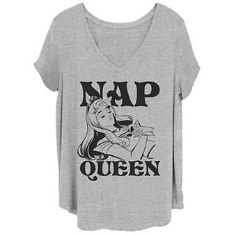 Disney's Sleeping Beauty Juniors' Plus Size Nap Queen Graphic Tee