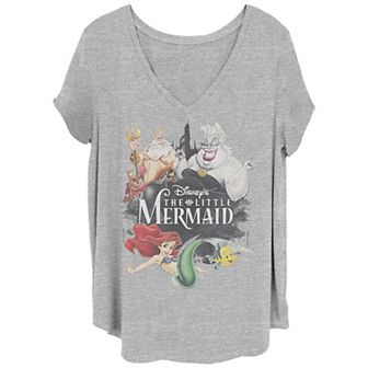 Disney's The Little Mermaid Juniors' Plus Size Movie Poster Graphic Tee
