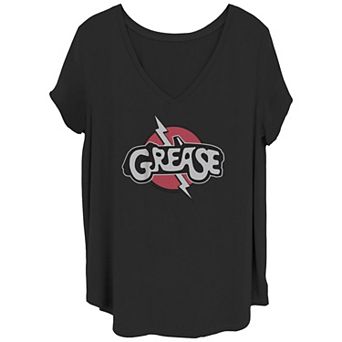Juniors' Plus Size Grease Title Logo Greased Lightning Graphic Tee