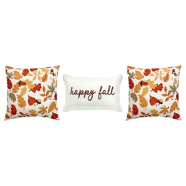 Celebrate Together™ Fall 3-Pack Happy Fall Throw Pillow Set