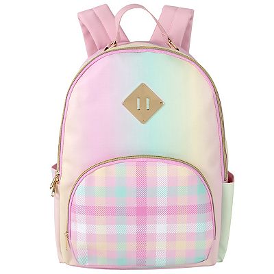 checkered leather backpack Available In Black Checkered Backpack - Black –