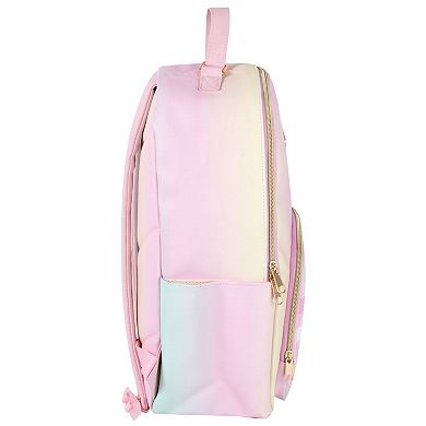 Emma & Chloe Plaid Ombre Faux-Leather Backpack