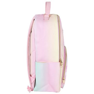 Emma & Chloe Plaid Ombre Faux-Leather Backpack