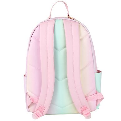 Emma & Chloe Plaid Ombre Faux-Leather Backpack