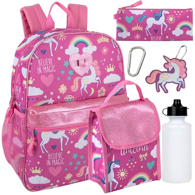 Backpack, Lunch Bag & Accessories 6 Piece Set