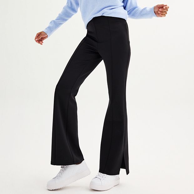 SCUBA PULL-ON FLARE TROUSERS