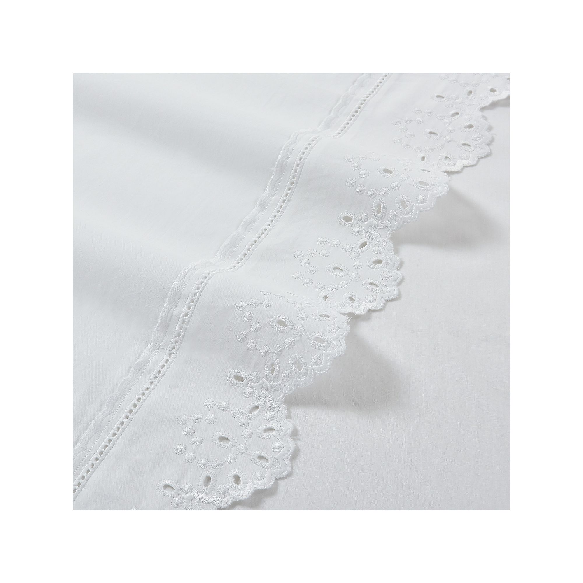 Five Queens Court Evelyn Sheet Set, White