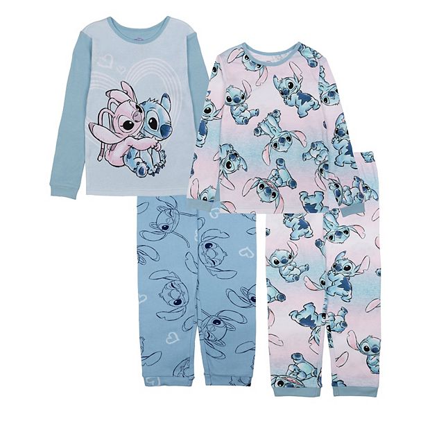 Disney's Lilo & Stitch Girls 6-12 4-Piece Tops & Bottoms Pajama Set