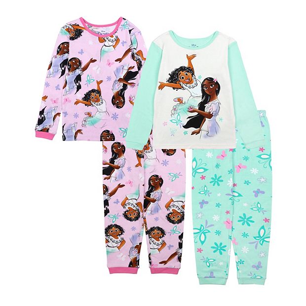 Disney s Encanto Girls 4 10 4 Piece Tops Bottoms Pajama Set