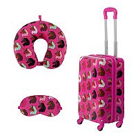 Ful Afro Unicorn 3-Piece 21-Inch Carry-On Hardside Spinner Luggage Deals