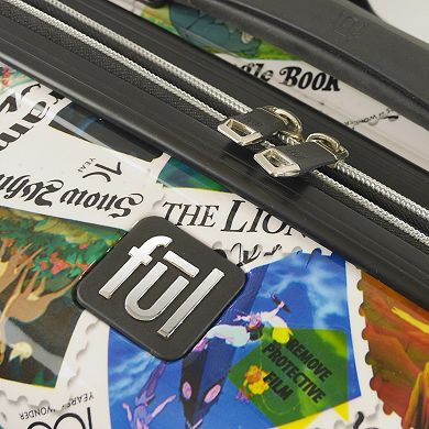 ful Disney's 100 Years Stamps 3-Piece Hardside Spinner Luggage Set