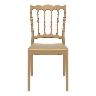 36" Gold Stackable Outdoor Patio Dining Chair