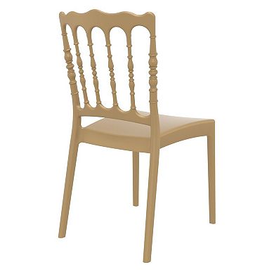 36" Gold Stackable Outdoor Patio Dining Chair