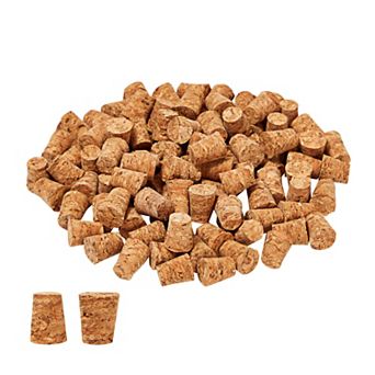 100 Pack Size #1 Tapered Cork Plugs for Crafts, Jars, Bottles, 0.4 x0.3x0.5 in