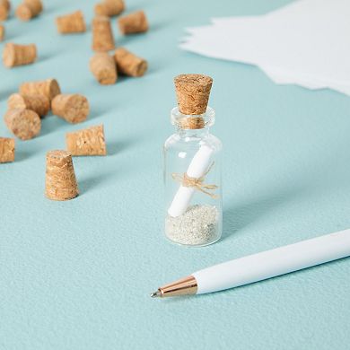 100 Pack Size #1 Tapered Cork Plugs for Crafts, Jars, Bottles, 0.4 x0.3x0.5 in