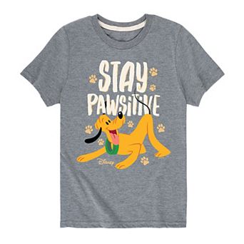 Boys 8-20 Disney's Pluto Stay Pawsitive Graphic Tee