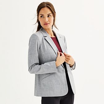 Women's Nine West Classic Single Button Blazer