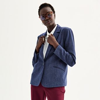 Women's Nine West Classic Single Button Blazer