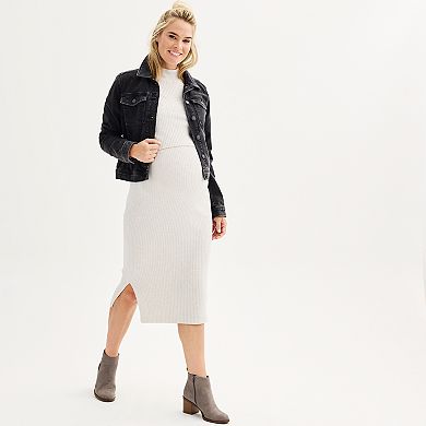 Maternity Sonoma Goods For Life® Side Slit Nursing Sweater Dress