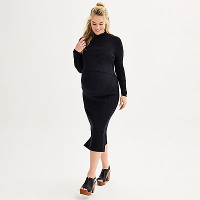 Maternity Sonoma Goods For Life Side Slit Nursing Sweater Dress