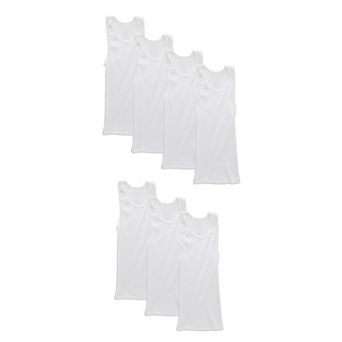 Boys Hanes® 5+2 Bonus Pack Ultimate White Tank Undershirt