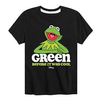 Disney's The Muppets Kermit Boys 8-20 Green Before It Was Cool Graphic Tee