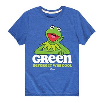 Disney's The Muppets Kermit Boys 8-20 Green Before It Was Cool Graphic Tee