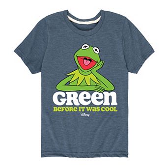 Disney's The Muppets Kermit Boys 8-20 Green Before It Was Cool Graphic Tee