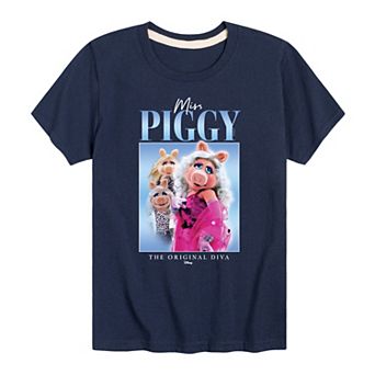 Disney's The Muppets Miss Piggy Boys 8-20 OG Diva Graphic Tee