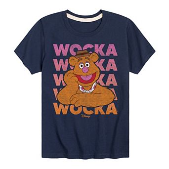 Disney's The Muppets Fozzie Bear Boys 8-20 Wocka Wocka Repeated Graphic Tee