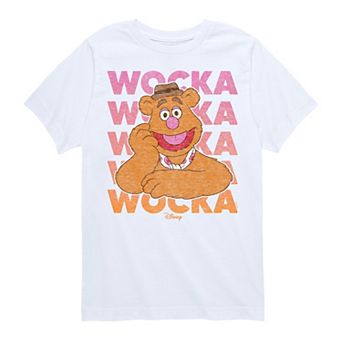 Disney's The Muppets Fozzie Bear Boys 8-20 Wocka Wocka Repeated Graphic Tee