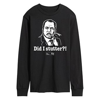 Men's The Office Did I Stutter Long Sleeve Tee