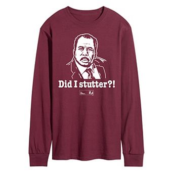 Men's The Office Did I Stutter Long Sleeve Tee