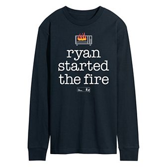 Men's The Office Ryan Fire Long Sleeve Tee