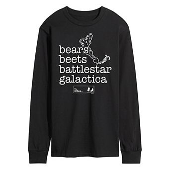 Men's The Office Bears Beets Long Sleeve Tee