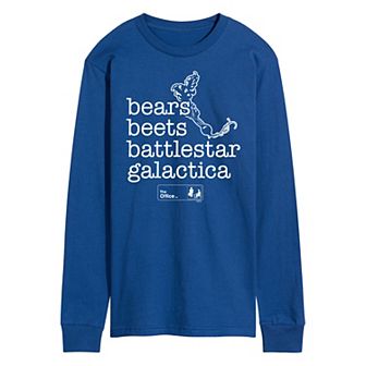 Men's The Office Bears Beets Long Sleeve Tee