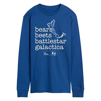 Men's The Office Bears Beets Long Sleeve Tee