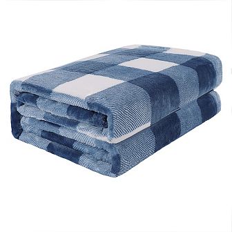 Plaid Buffalo Checkered Christmas Blanket Soft Plush Fleece for Sofa Couch Twin 60"x78"