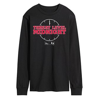 Men's The Office Threat Level Midnight Long Sleeve Tee