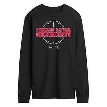 Men's The Office Threat Level Midnight Long Sleeve Tee