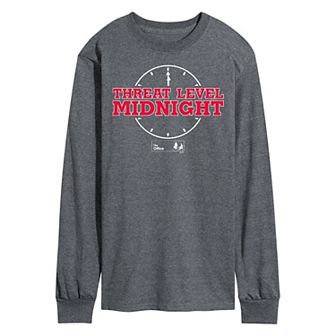 Men's The Office Threat Level Midnight Long Sleeve Tee
