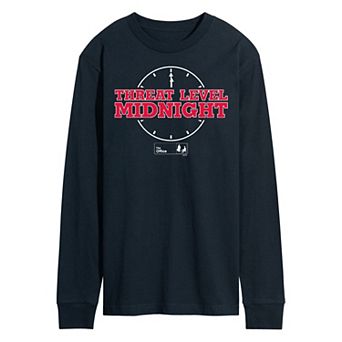 Men's The Office Threat Level Midnight Long Sleeve Tee