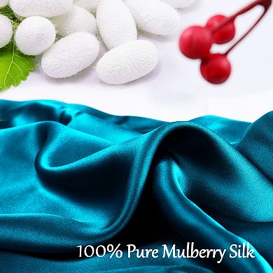 19 Momme Silk Pillowcase for Hair Skin with Zipper Queen 20"x30"