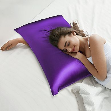 19 Momme Silk Pillowcase for Hair Skin with Zipper Queen 20"x30"