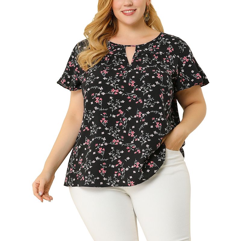 Kohls plus on sale size dressy tops