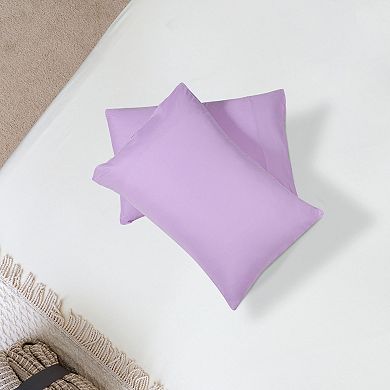 2pcs Microfiber, No Wrinkle, Pillow Cases Travel 14"x20"