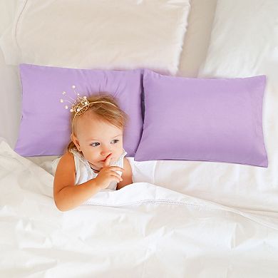 2pcs Microfiber, No Wrinkle, Pillow Cases Travel 14"x20"