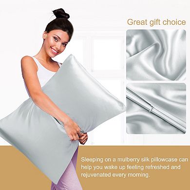 100% Mulberry Silk King Size (20"x36") Pillowcase for Home