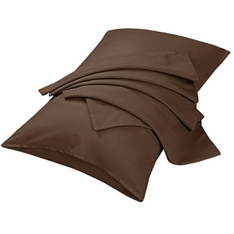 2 pc Microfiber, No Wrinkle, Pillow Cases Queen 20"x30"