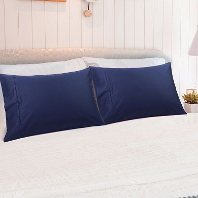Set of 2 Soft Cotton Pillow Covers with Envelope Standard 20"x26"